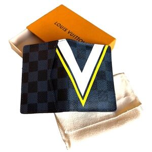 New Louis Vuitton Damier Cobalt America's Cup 2017 Pocket Org/Wallet RARE